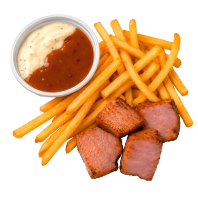 Картофель фри с беконом